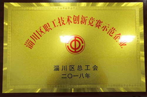 2018年淄川區(qū)職工技術創(chuàng)新競賽示范企業(yè)